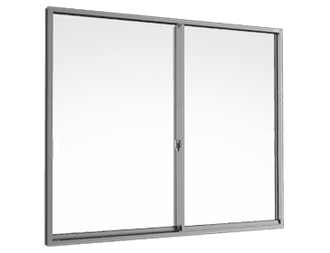 SLIDING WINDOW ( 2 PANELS ON 2 TRACKS)