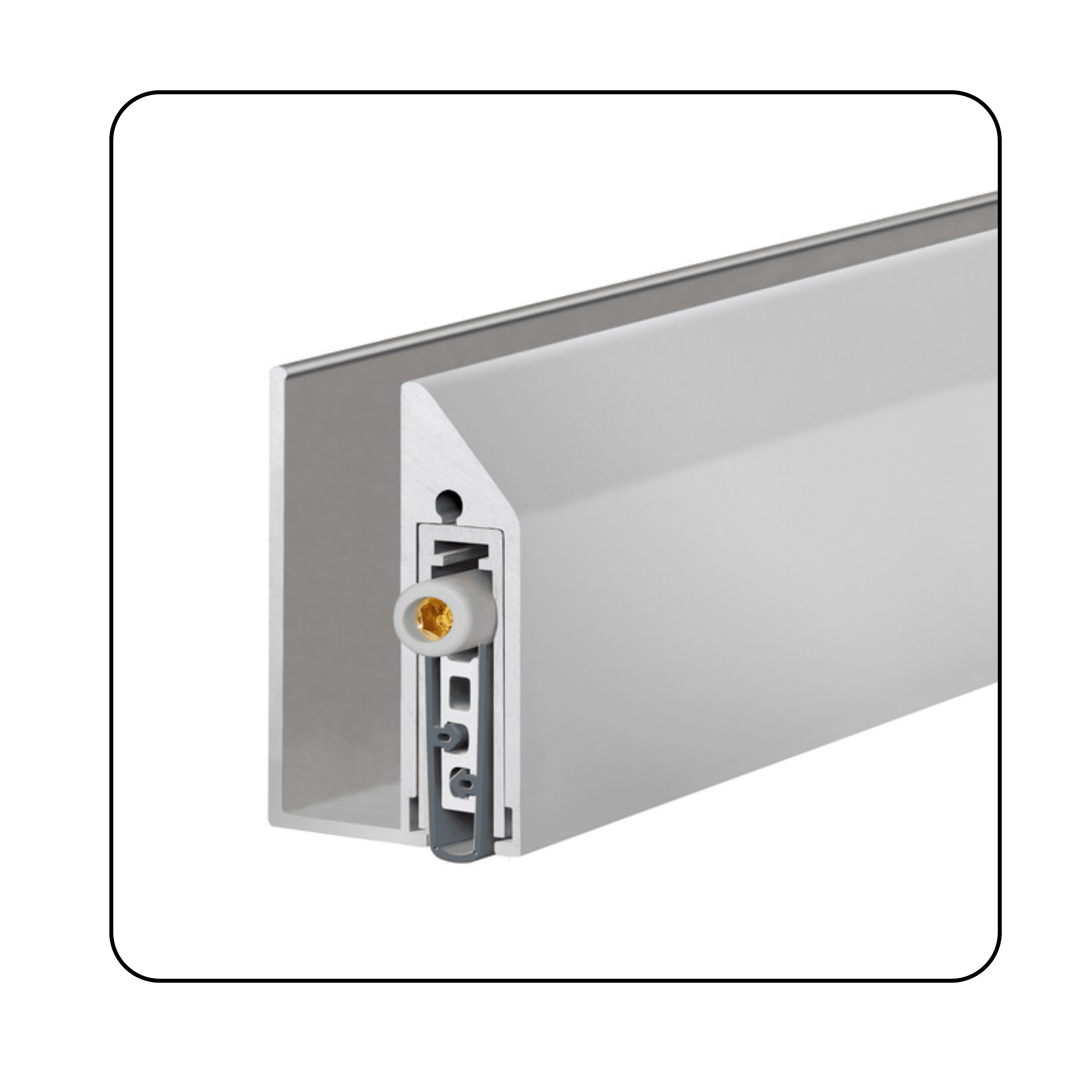 Automatic door drop-down seal