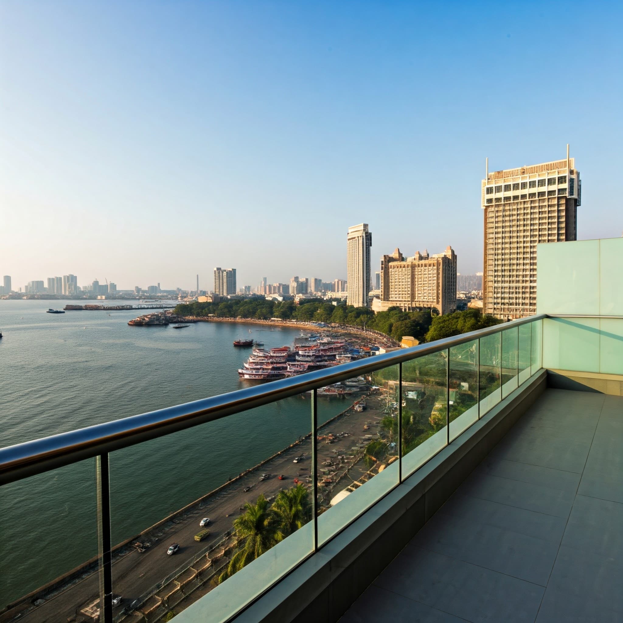 Framed Glass Railing