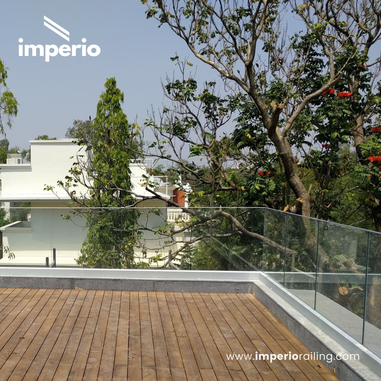 Top Mounted Glass Railing