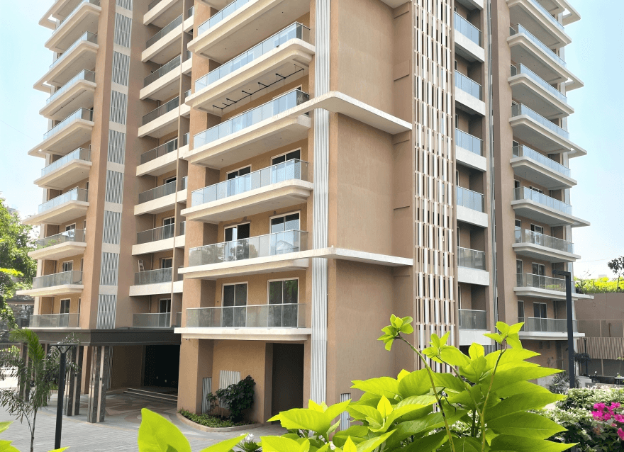 glass railing balcony Image