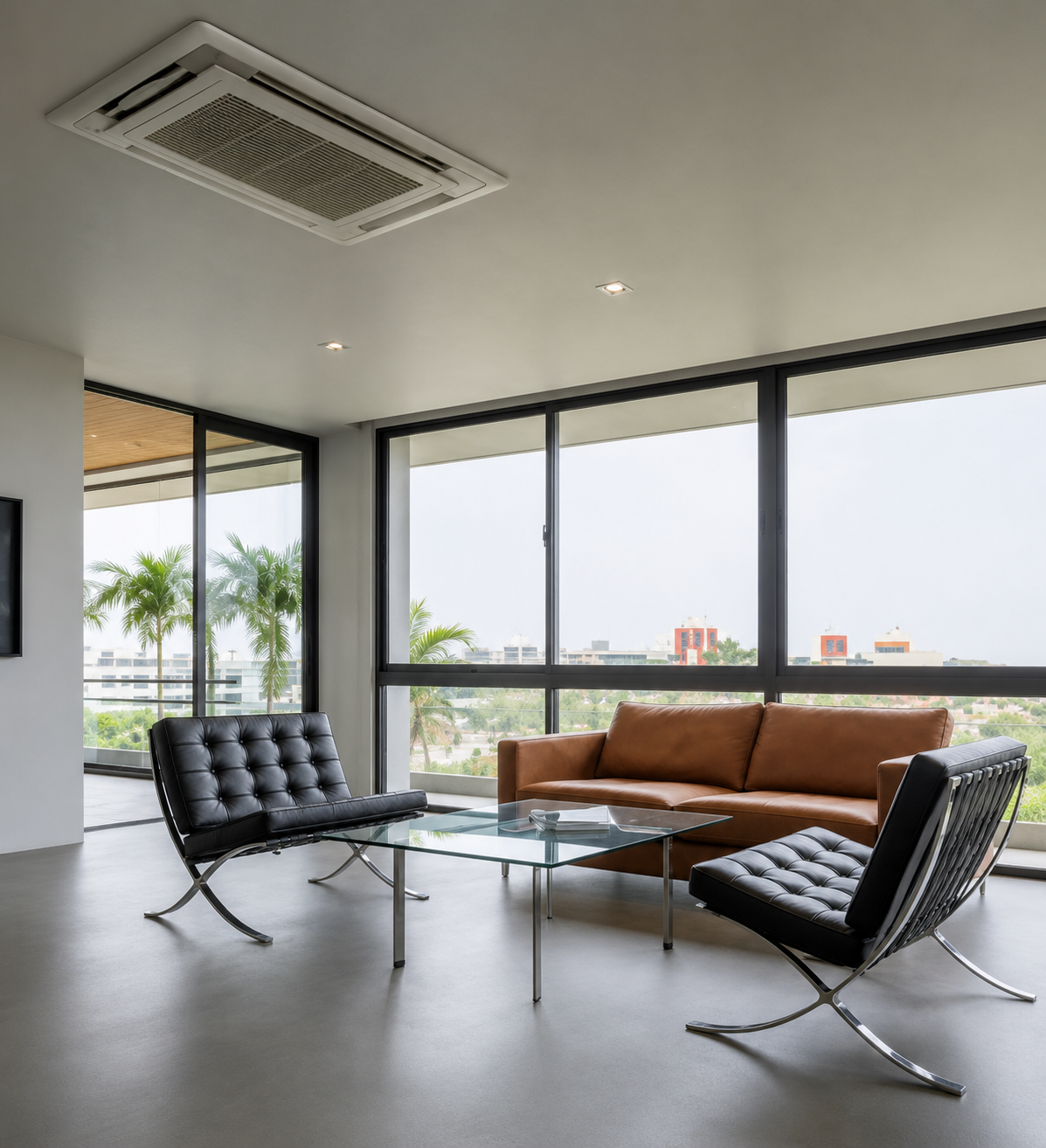 TOSTEM aluminium window and door installation